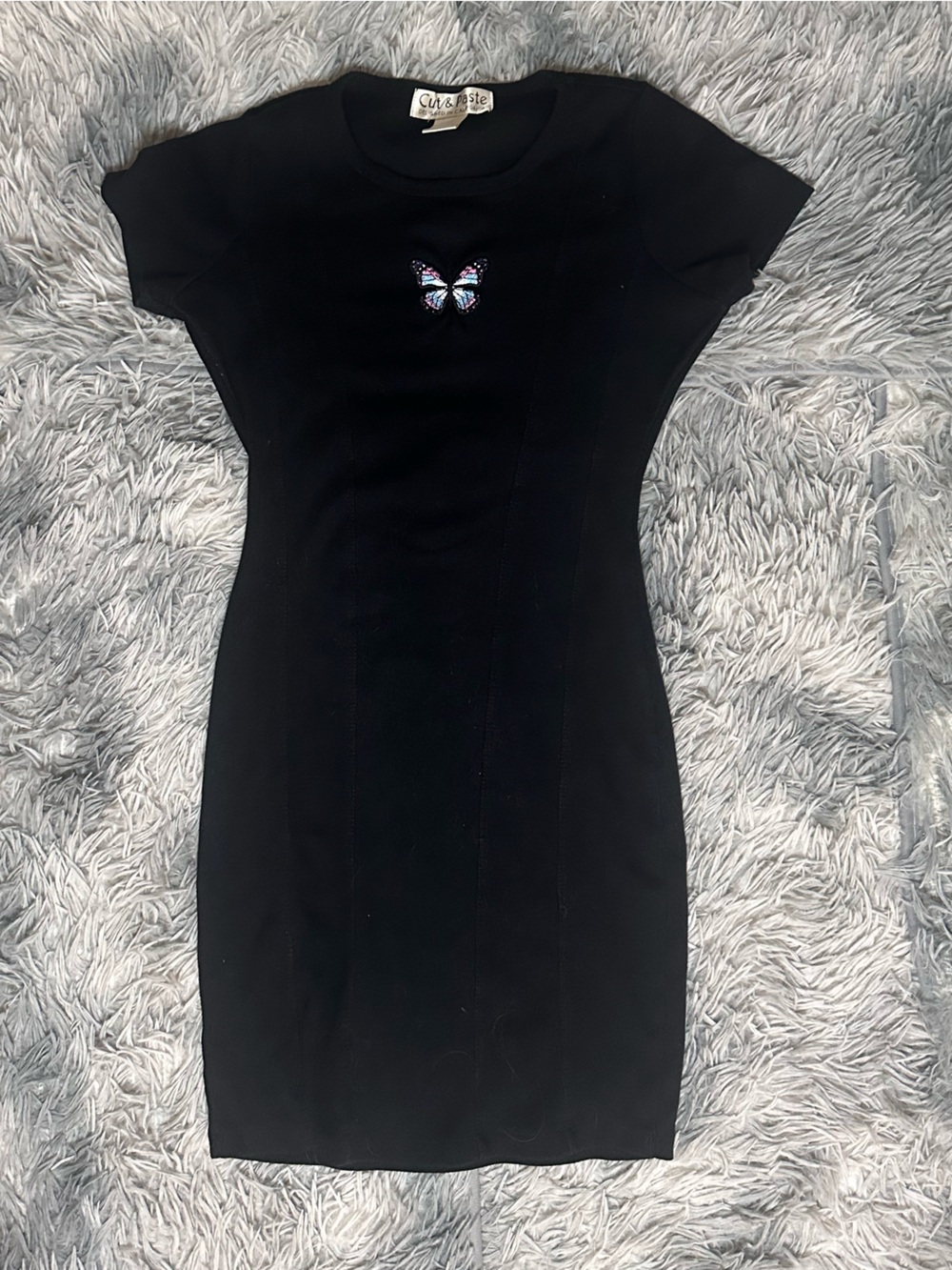 Black Women's ribbed dress